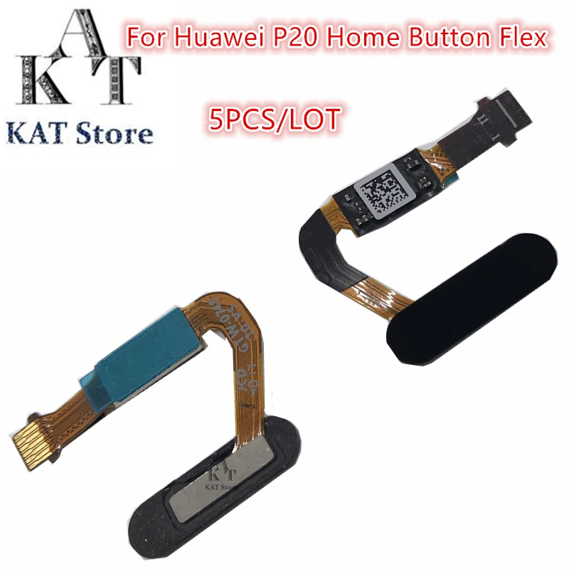 

5 шт. для Huawei P20 Nova 2 S/Mate 10/Honor V10/P20 Pro датчик отпечатков пальцев Кнопка возврата клавиатуры гибкий кабель, сменные детали