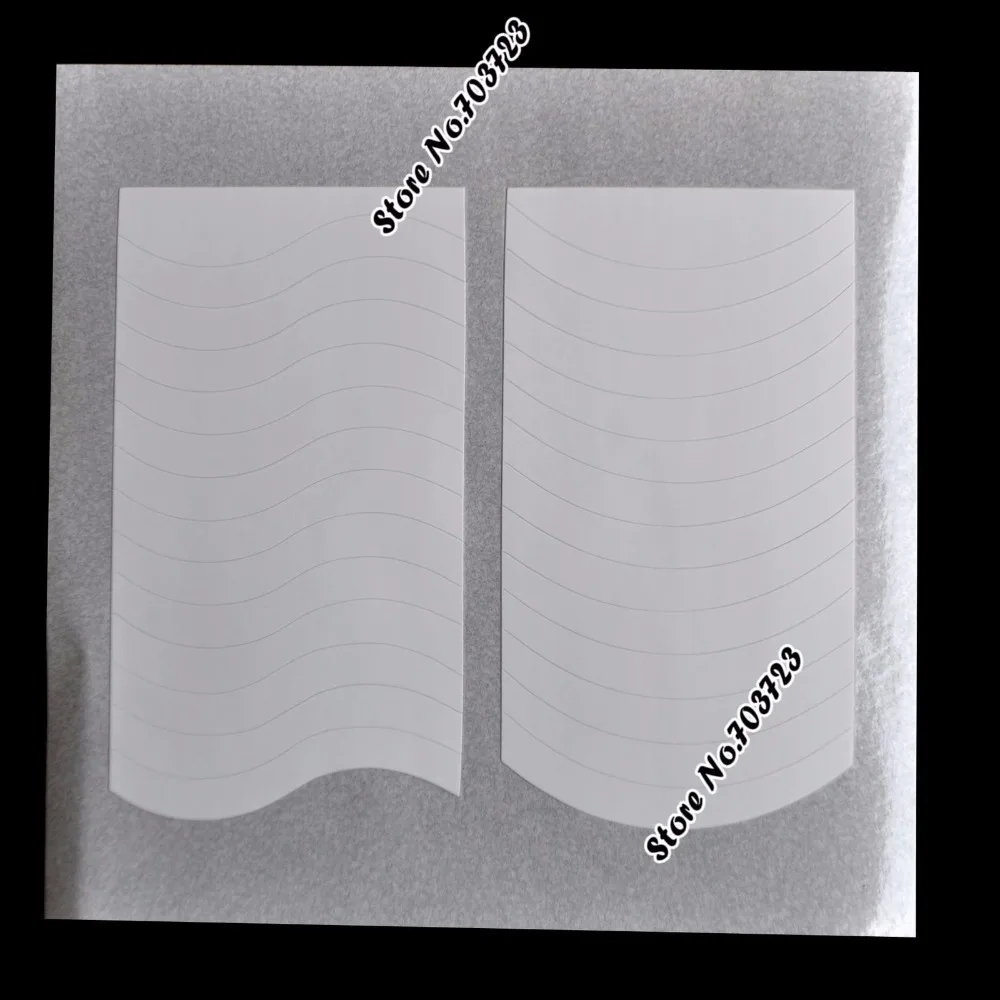 Вспомогательная лента для маникюра 2 упаковки с волнистым лунным дизайном