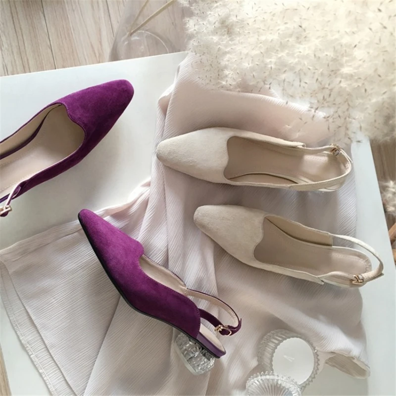 MSSTOR Kid/Женская замшевая Летняя обувь Элегантные прозрачные босоножки на высоком