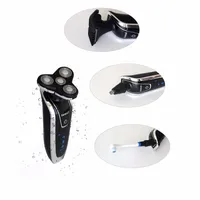 2Pcs/Pack Electric 4 in 1 Washable Rechargeable Shaver Triple Blade Shaving Razors Face Care 4D Floating