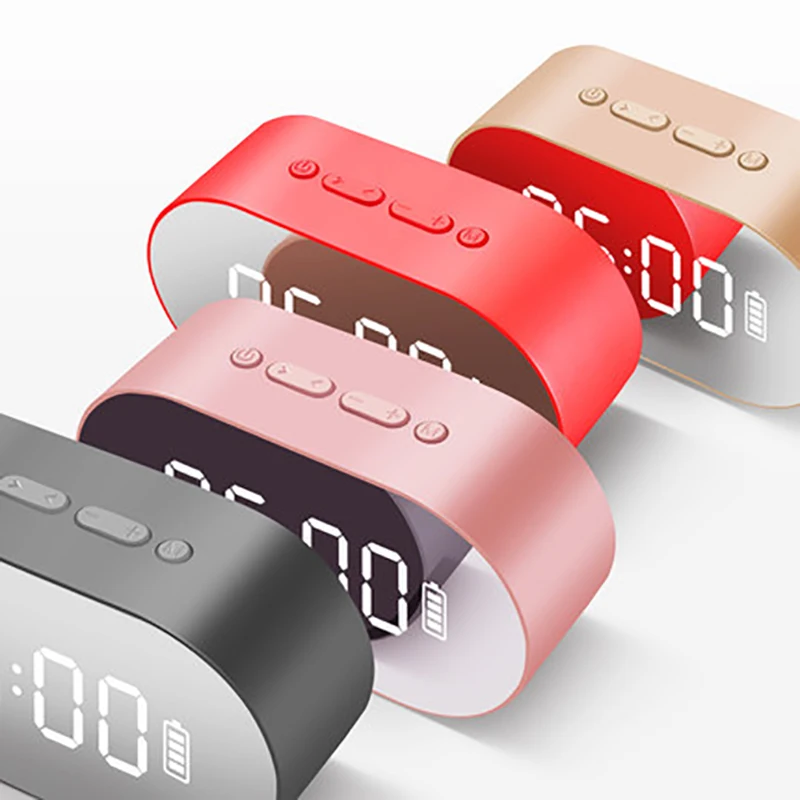 2019 новый синий Юэ P1 зеркало будильник bluetooth динамик домашнего офиса радио
