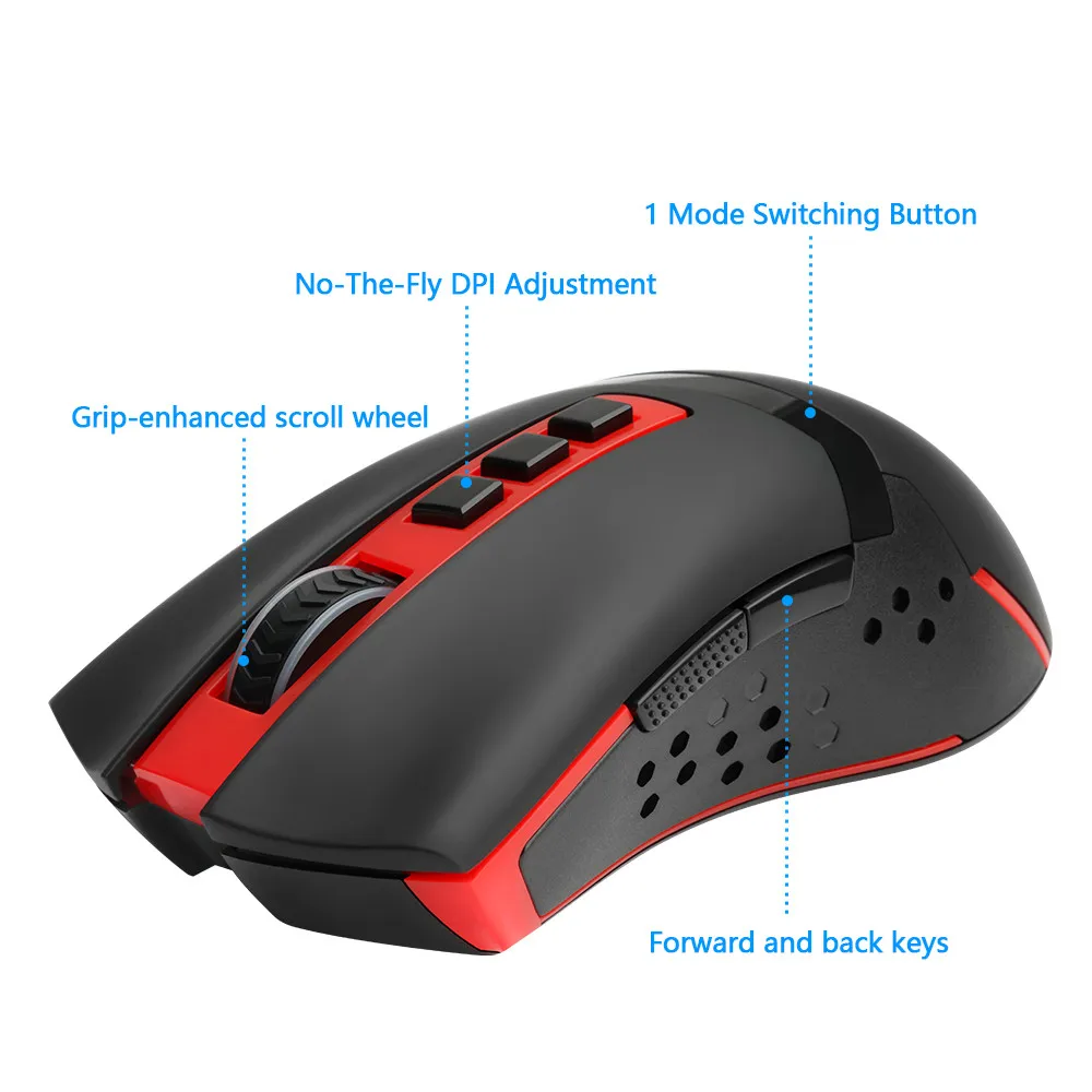 Беспроводная мышь VOBERRY Redragon M692 9 USB 4800 dpi, эргономичная мышь для ноутбука