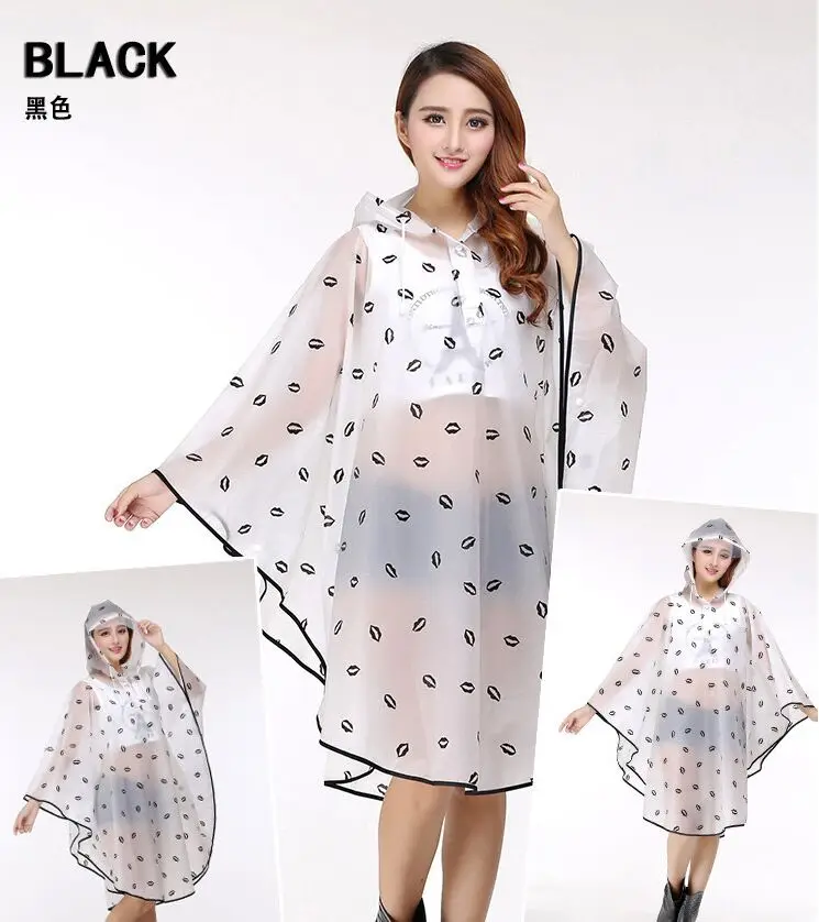 2016 Бесплатная доставка Высокое качество EVA Han издание прозрачный плащ пончо