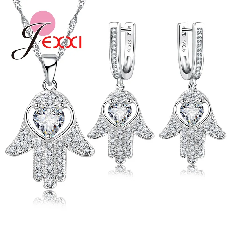 2021 Ювелирные наборы для женщин свадебные аксессуары серебряные и Кристальные