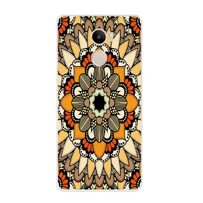 Phone Case for Xiaomi Redmi 4 Cover 5.0 inch Transparent Ultra Thin For Redmi4 Shell Ethnic Decoration Pattern Fundas Gel | Мобильные