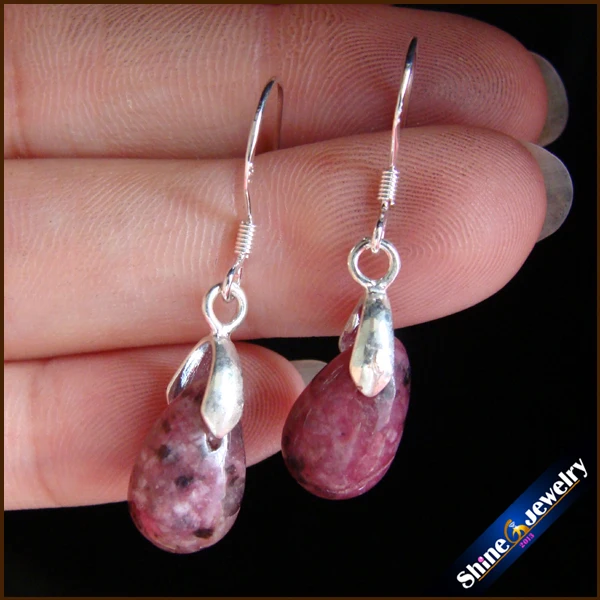 925 браслеты из стерлингового серебра Агаты серьги красный натуральный киви