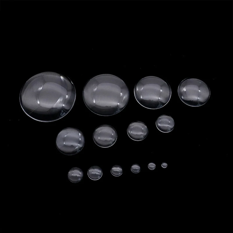Фото Прозрачный круглый стеклянный кабошон Mibrow, 10 мм, 12 мм, 20 мм, 25 мм, 1 упаковка №4