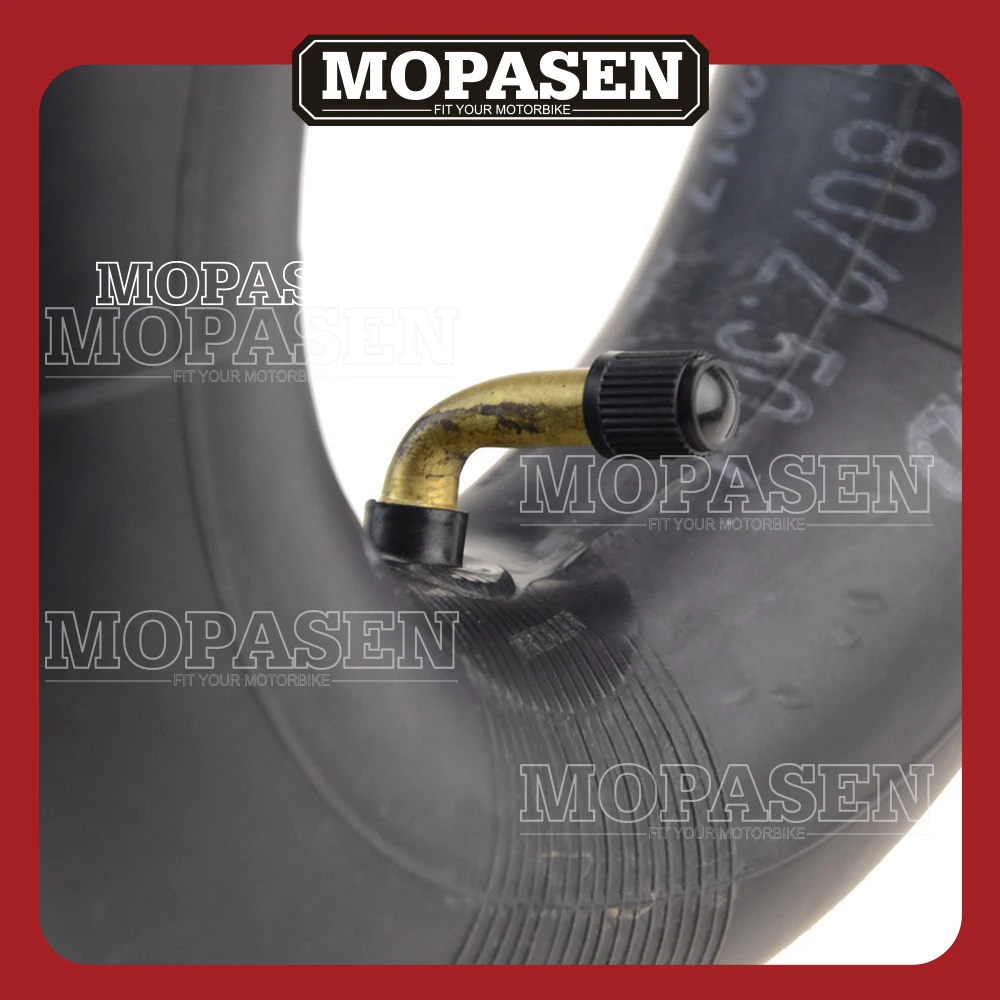 

2PCS Motorcycle Accessories 2.80/2.50-4 Curved Bent Stem Inner Tube Tire for Mini Old Man Scooter Motorbike Parts
