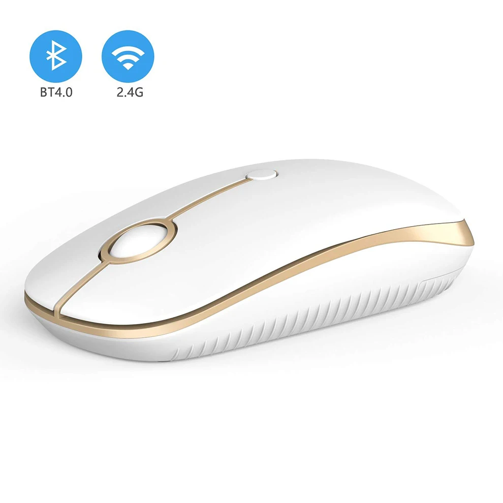 Jelly Comb Bluetooth 4,0+ 2,4G Беспроводная Двухрежимная мышь для ноутбука Macbook 2400 dpi оптическая игровая мышь Бесшумная мышь