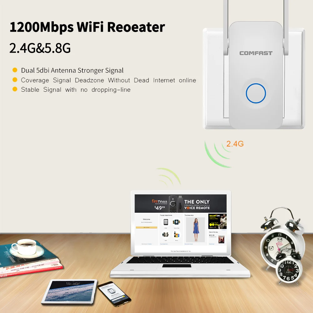 10 шт. домашний Wi Fi репитер Comfast высокоскоростной 1200 Мб/с усилитель диапазона