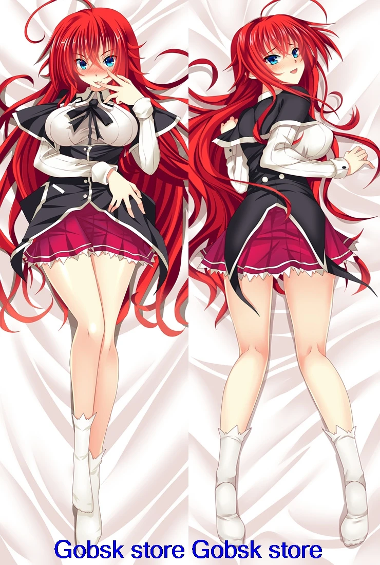 Аниме средняя школа DxD Rias Gremory& Asia Argento& Himejima Akeno Toujou Koneko Подушка «Dakimakura» обнимающая наволочка
