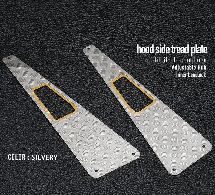 Metal engine hood decoration Cover anti-skid metal + inlet grille for Traxxas trx4 trx-4 trx 4 1/10 rc car crawler | Игрушки и хобби