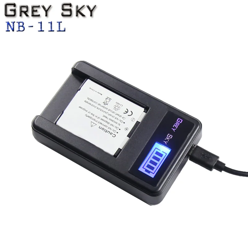 Charger and 1battery Настоящая емкость 680 мАч NB-11L NB11L NB 11L батареи для камеры и ЖК-подзарядное устройство для Canon IXUS 125 240HS A3400 A4000 A2300 A2400 z1 - Цвет: Charger and 1battery