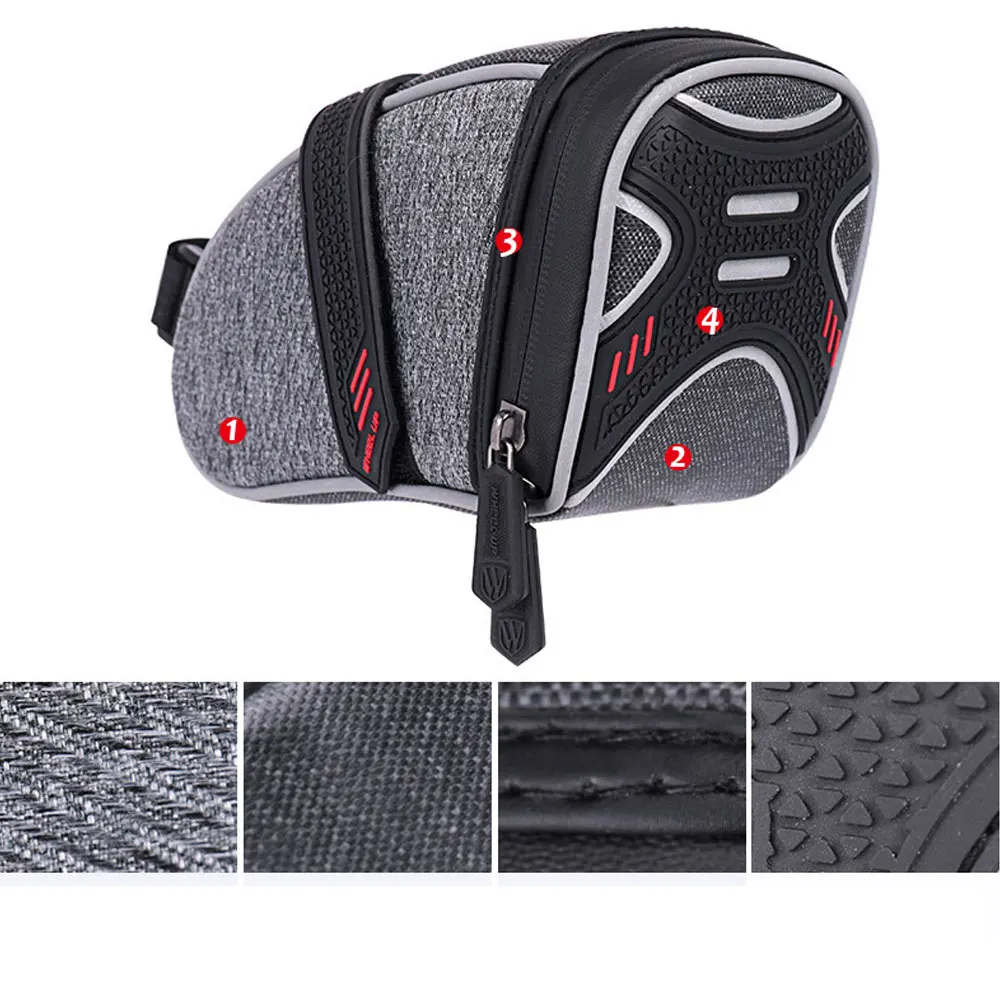 Со светоотражателями для велосипеда седельная сумка Водонепроницаемая Bolsa Bicicleta велосипедная сумка Труба задний хвост Подседельный штырь велосипедная сумка