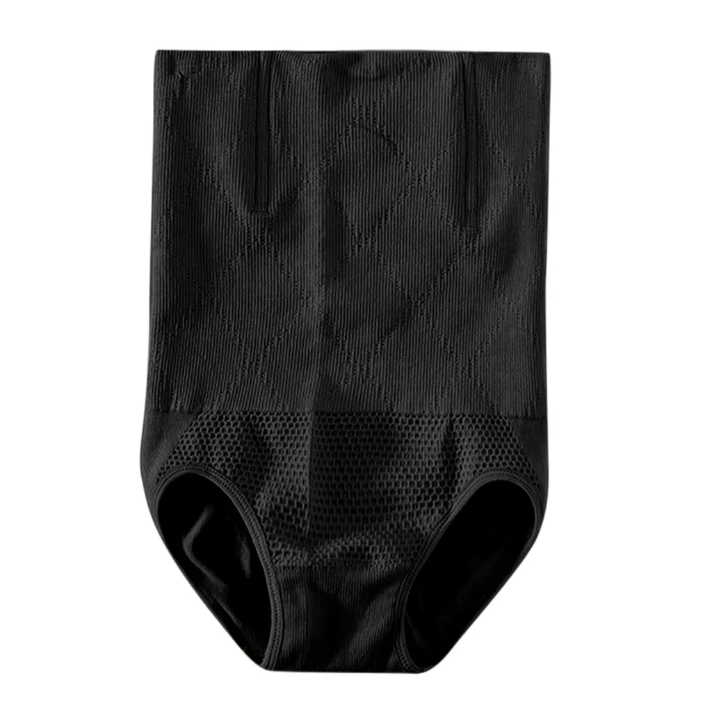 Black XL 2XL Для женщин Высокая Талия Управление трусы корректирующее белье трусики шейпер для тела плоский живот, нижнее белье - Цвет: Black XL 2XL