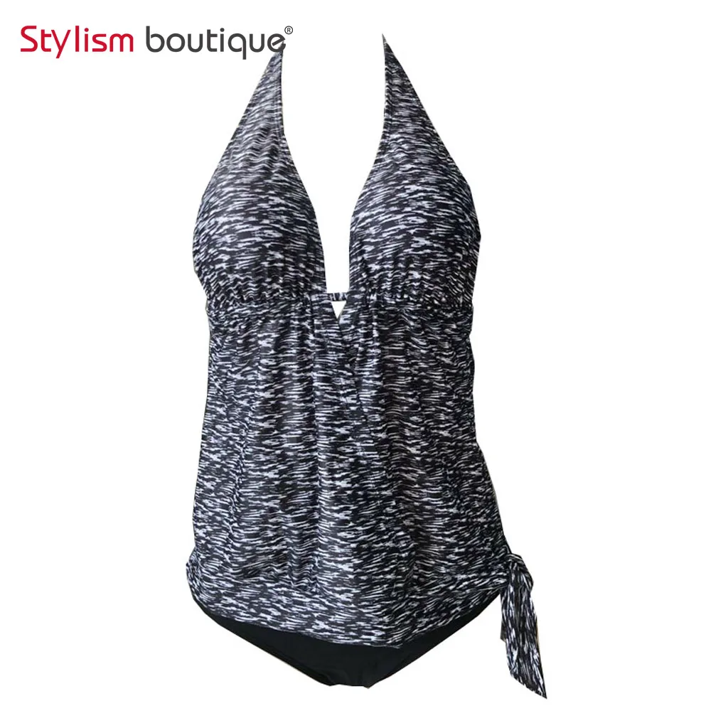 2019 танкини из двух предметов купальные костюмы женские купальники винтажный