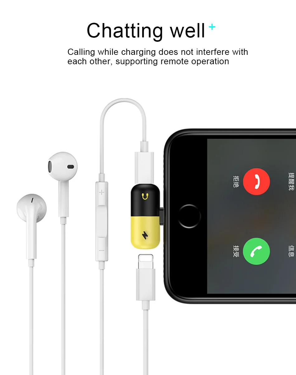 ACCEZZ 3 в 1 аудио адаптер для наушников для iphone X 8 7 Plus XS MAX XR Быстрая зарядка прослушивание адаптер двойной освещение разветвитель AUX