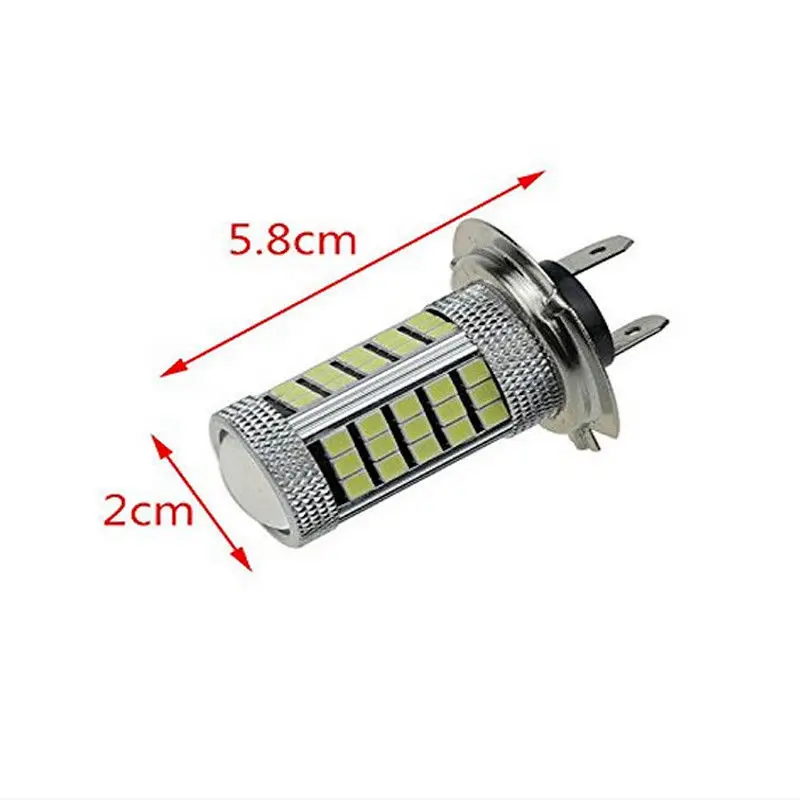 12 В H7 2835 63 SMD СВЕТОДИОДНЫЙ 6000K PX26D автомобильный проектор противотуманный