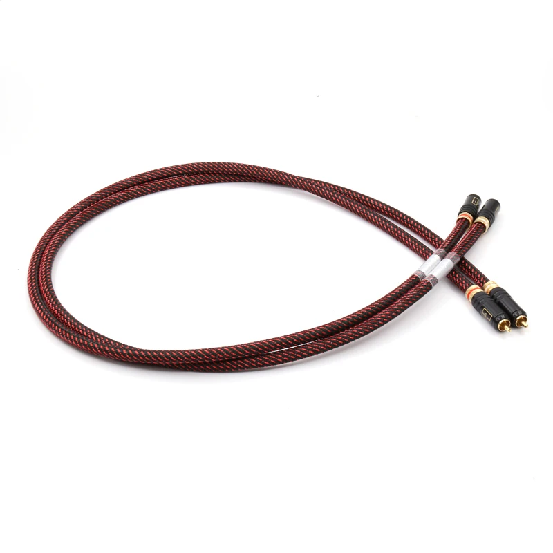 SQ 88B 5N Чистая медь посеребренный аудио кабель для соединения с WBT 0150 RCA разъем|audio