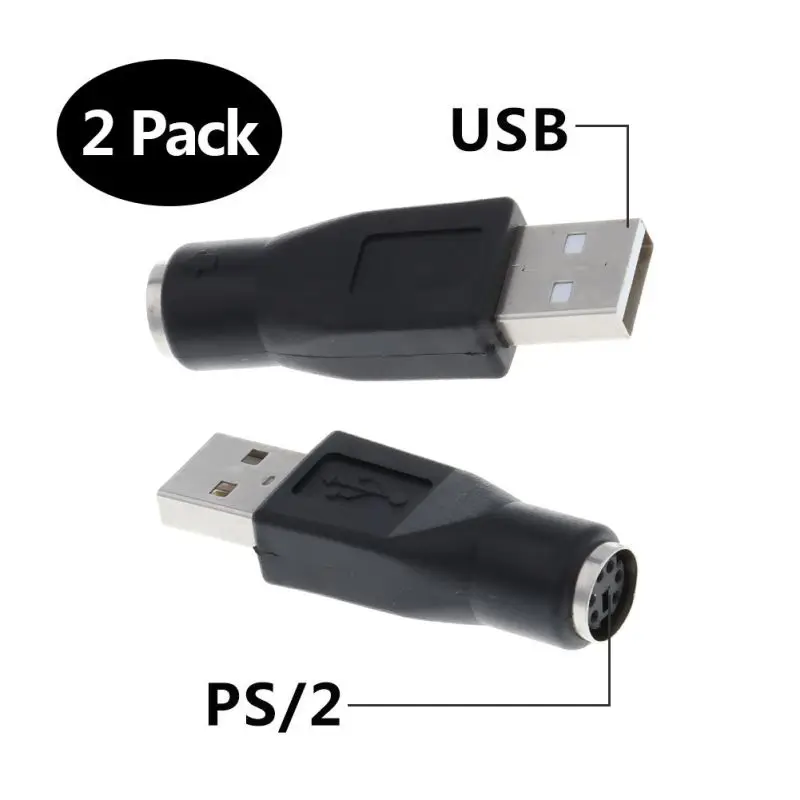 2 цветной кабель адаптер для PS2 интерфейс конвертер для PS/2 к USB переходная головка К u-порту USB переключатель клавиатуры разъем для мыши