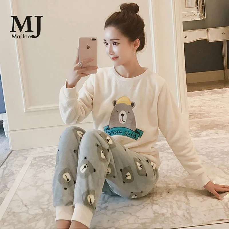 

MJ038A Flannel Kigurumi Winter kawaii Pizama Damska Pijama Feminino Pijama De Animal Thick Pyjama Pijamas Mujer Pigiama Donna