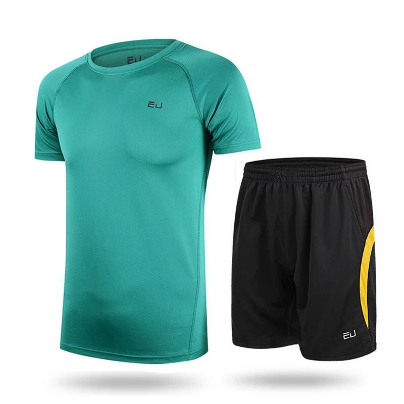 Для мужчин Велоспорт Джерси Набор Открытый Бег Короткие топы с шортами Мужской