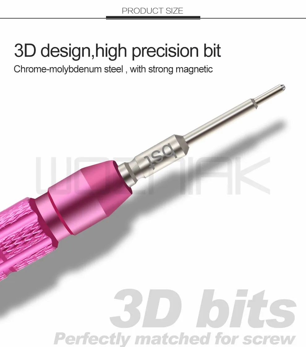 BST-899 противоскользящие высокоточные магнитные 3D отвертки биты Philips Pentalobe Y выпуклый Крест для iPhone samsung huawei