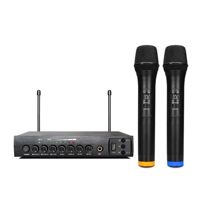 Black UHF беспроводной ручной микрофон S-16M с динамическим микрофоном для домашнего кинотеатра Hifi бас динамик bluetooth динамик - Цвет: Black