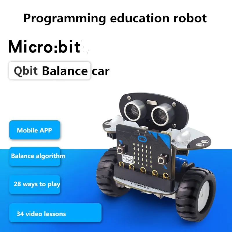 Микробит умный баланс автомобиля LOBOT Qbit/микробит Плата расширения программируемый робот
