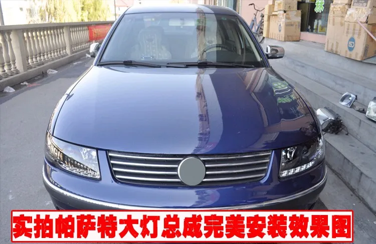 Высококачественный чехол для автомобиля для VW Passat B5 1998-2005 фары светодиодный фары DRL Объектив двойной луч ксеноновые автомобильные аксессуары