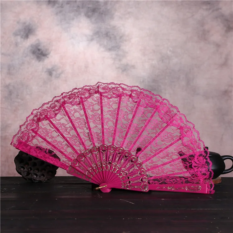 100 шт Летний винтажный бамбуковый складной Ручной Веер в виде цветка китайский