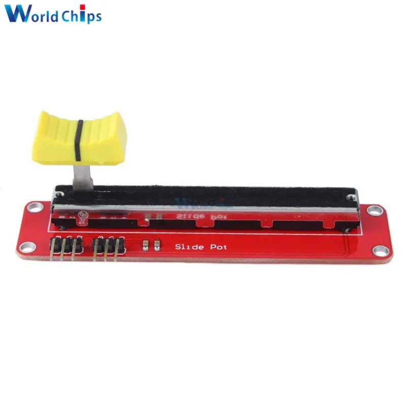 Скользящий потенциометр 10K Линейный модуль с двойным выходом для электронного