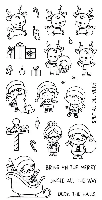 Снег играть/пингвин прозрачный силиконовый штамп/печать для DIY