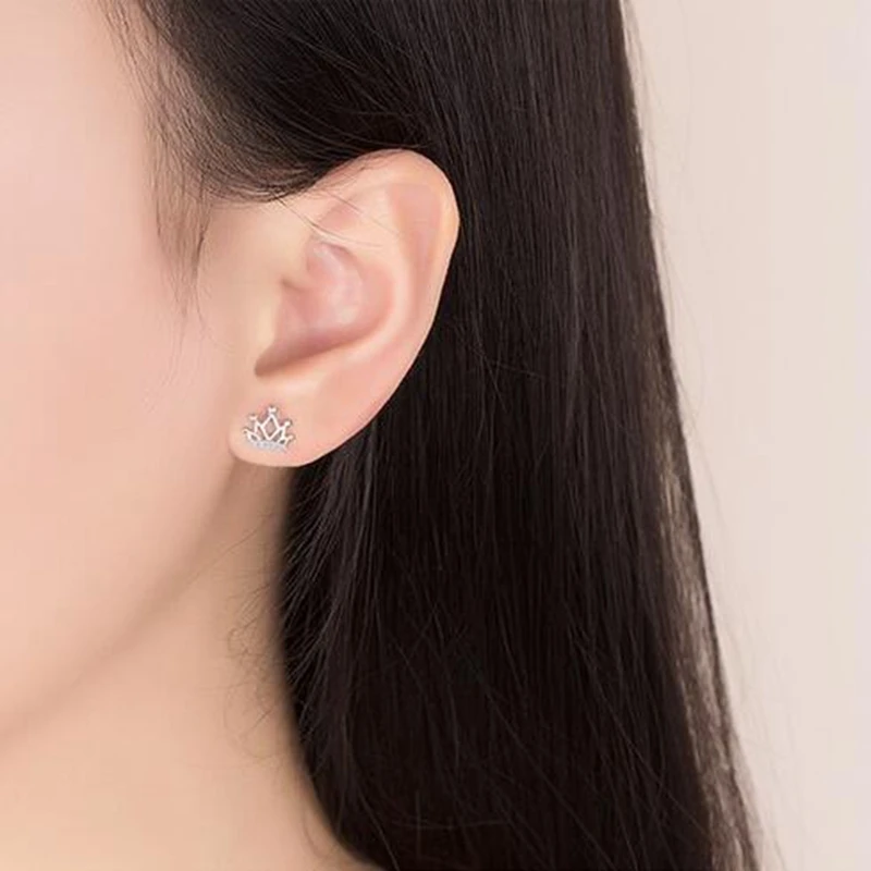 OMH/оптовая продажа милые романтические модные OL женские свадебные подарочные серьги принцессы Циркон в