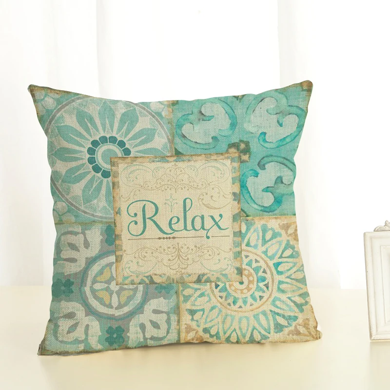 Льняной чехол для подушки Fresh Style декоративный Чехол-наволочка в виде паруса и