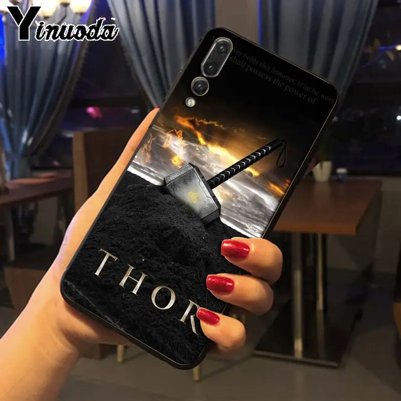 Yinuoda Loki Thor Pattern ТПУ Мягкие аксессуары для телефонов чехол телефона huawei p20 pro p20lite