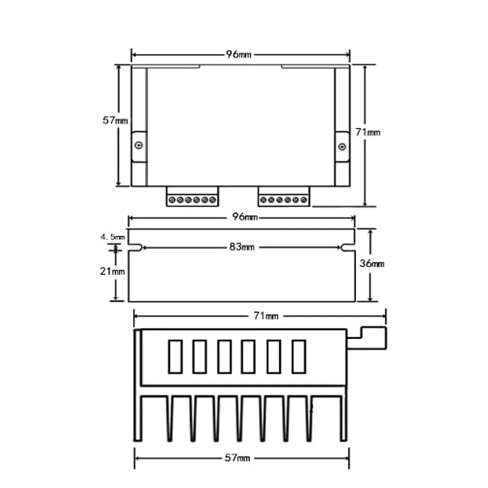3 шт. обновленная версия TB6600 StepperMotor Driver 4A 9 ~ 42V TTL 16 Micro Step CNC 1 Axis NEW 2or4 Phase of StepperMoto 42 57