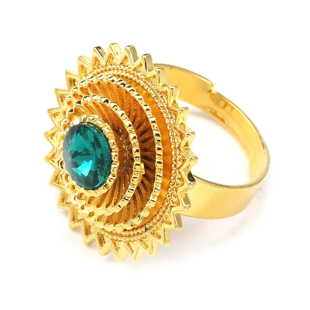 Женский комплект ювелирных изделий Ethlyn золотого цвета ожерелье + серьги браслет