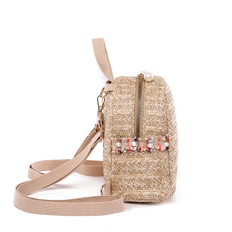 Соломенный рюкзак для женщин лето 2019 известный бренд Летний Пляжный Рюкзак