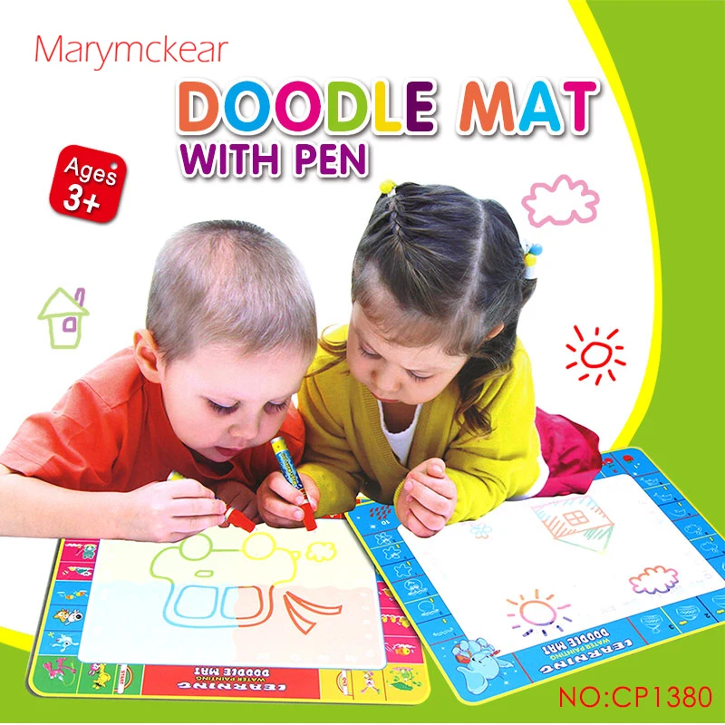 

80x60cm Magic Water Drawing Mat With Doodle Pen Coloring Painting Board Early Educational Gifts Kids Toys for Children