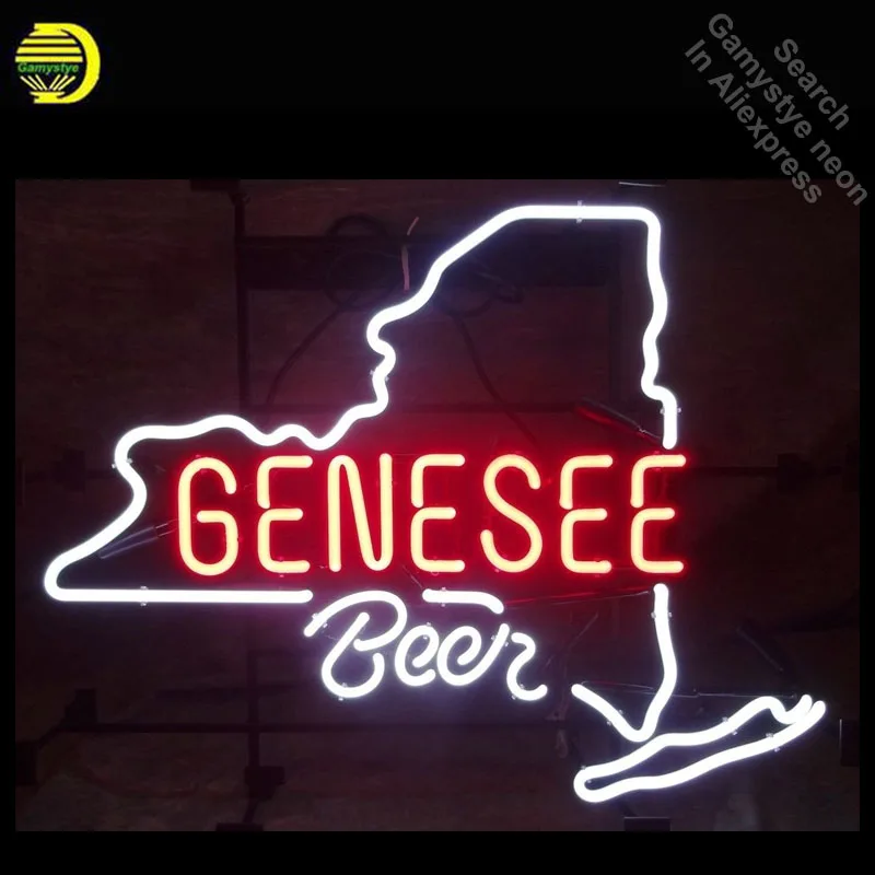 Неоновая вывеска Gene see для пива с неоновыми лампочками ручной работы Настоящая
