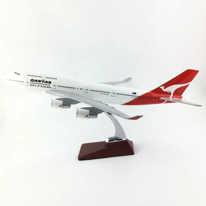 Австралия авиакомпаний пассажирский самолет 45 47 см QANTAS 747 400 модель самолета