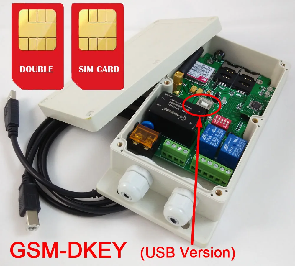 Двойной сигнал тревоги и двойной релейный выход двойная sim карта GSM ворота