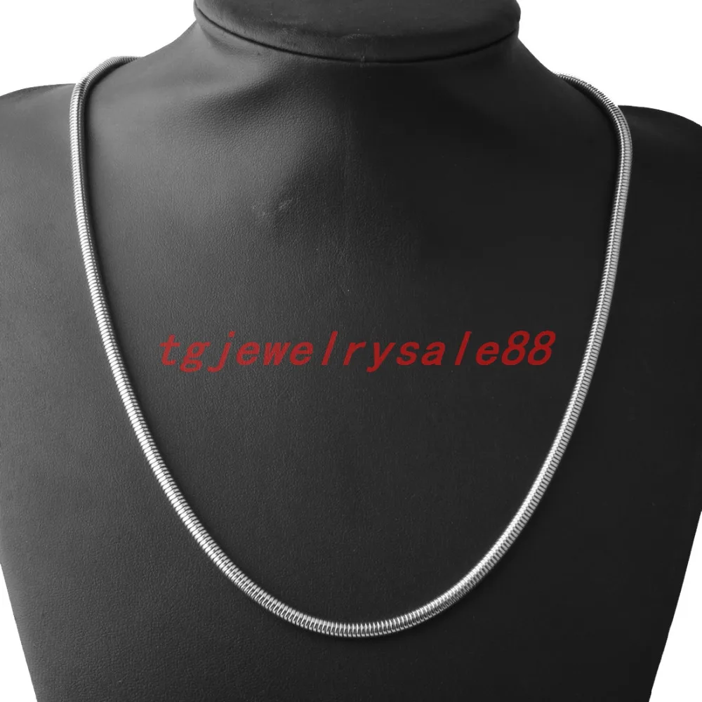 Новая мода 4 2 мм широкая Цепочка Змея Елочка Ожерелье из нержавеющей стали цвет