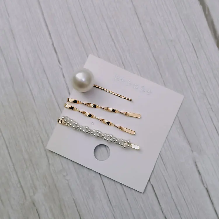 metal hair clips set for women accessories bandeau cheveux simulated pearl clip hairpins | Hair Grips