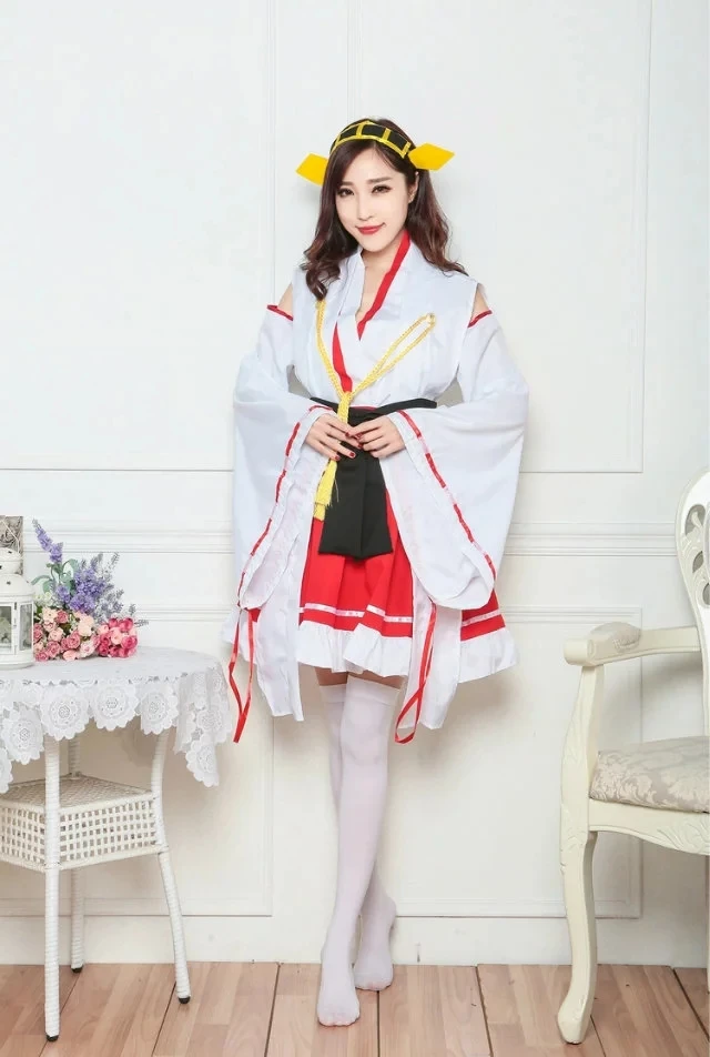Vocole женщины Хэллоуин японское аниме Kantai Collection Kongou Косплей костюмы игра девушки