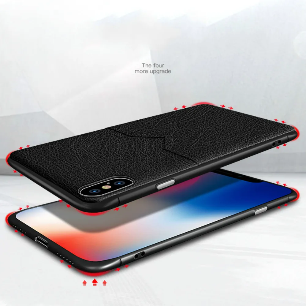 XIAOEGG бизнес Чехол для мобильного телефона iphone XS чехол iPhone X держатель карты
