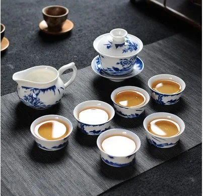 b Китайский стиль Jingdezhen Крышка чайника bowlKung Fu чайный набор Pu'er чайная чашка труба чайные аксессуары маленькая чайная чаша чайные чашки - Цвет: b