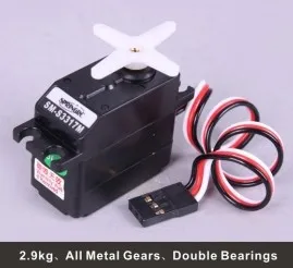 Пружинный RC Аналоговый сервопривод Φ 2 9 кг/27g 24T Hitec с металлическими шестернями