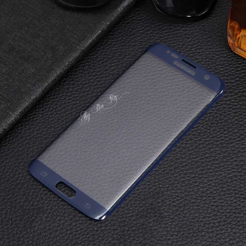 Чехол для samsung Galaxy S7 Edge 9H из закаленного 3D стекла, защита для экрана, прозрачный, розовое золото